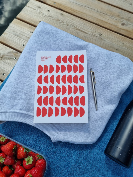 Joyful and Dreamy 2026 Annual Planner – Minimalist Scandinavian Design, A5 Weekly & Monthly Calendar, Goal & Habit Tracker